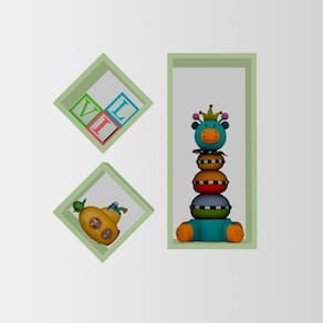 Nicho Kit C/ 3 Peças Quarto, Cozinha, Sala, Banheiro, Escritório Liz Verde Verde Oliva