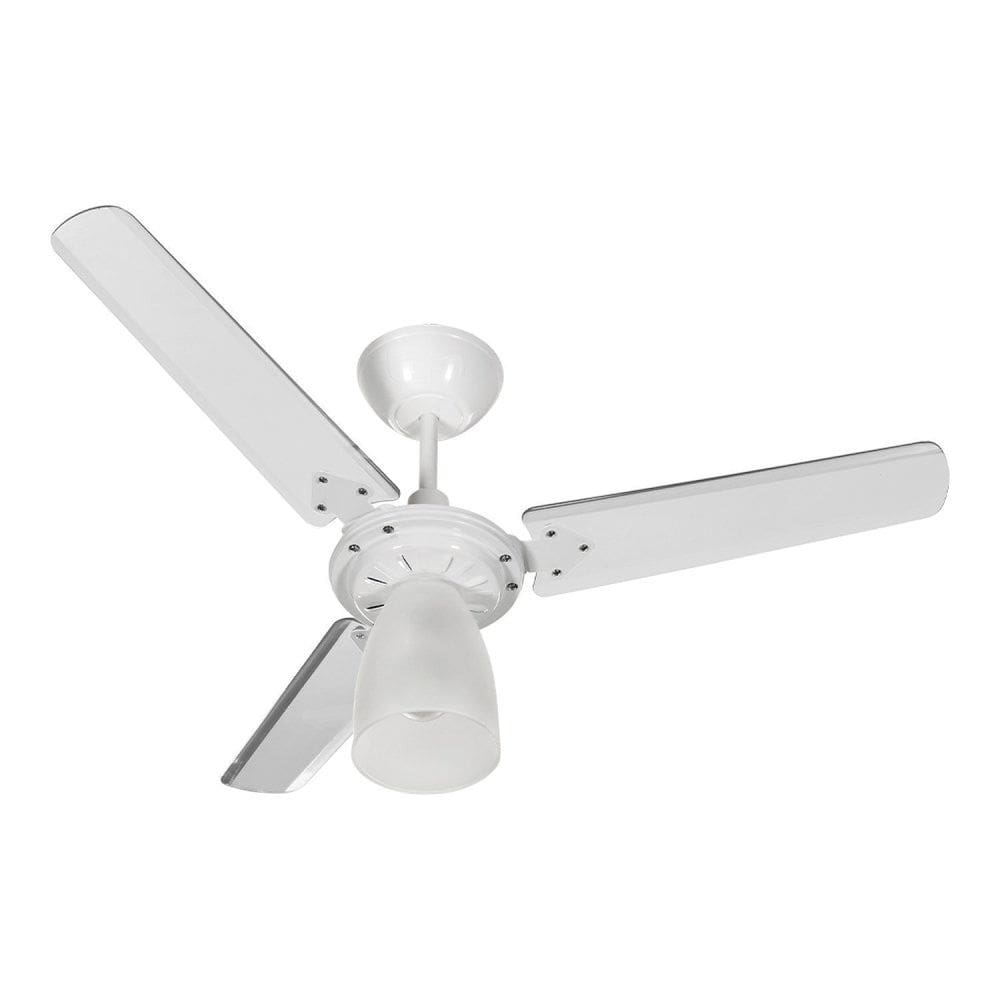 Ventilador Tramontana Stilo 3 Pás C.p.m. Br New - 127v Branco/Transparente