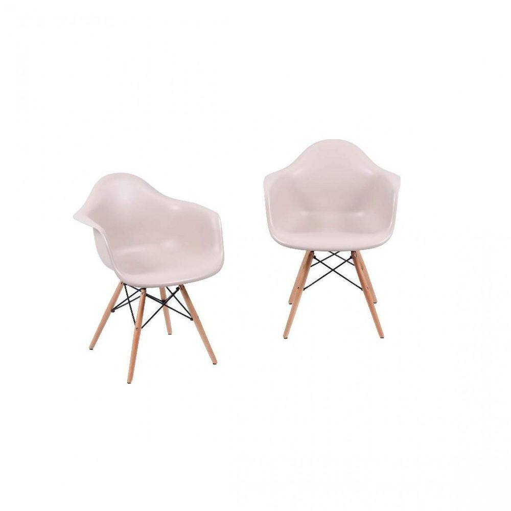 Conjunto 2 Cadeiras com Braço Eames Or Design Cinza