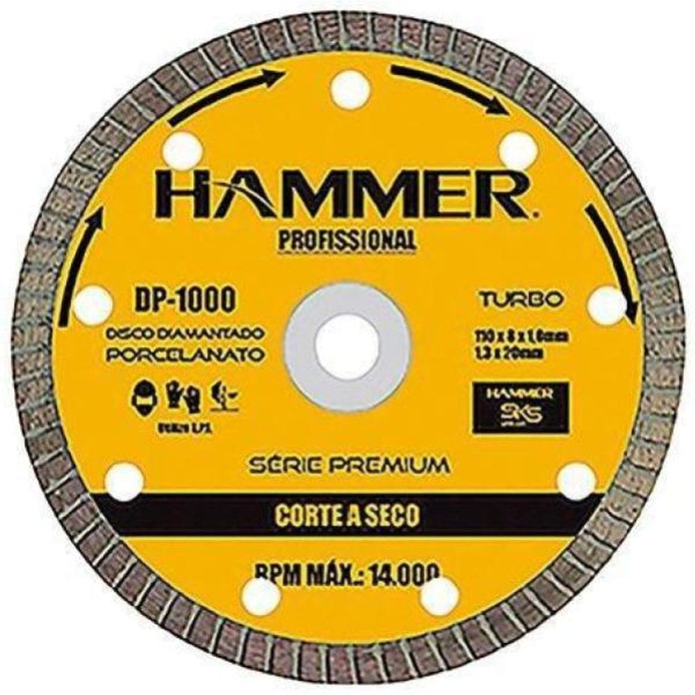Disco Diamantado Porcelanato 4  Hammer Dp-1000
