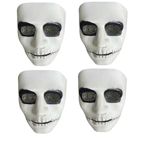 Kit 4 Mascara de Carnaval Dia Dos Mortos Haloween Festa Fantasia