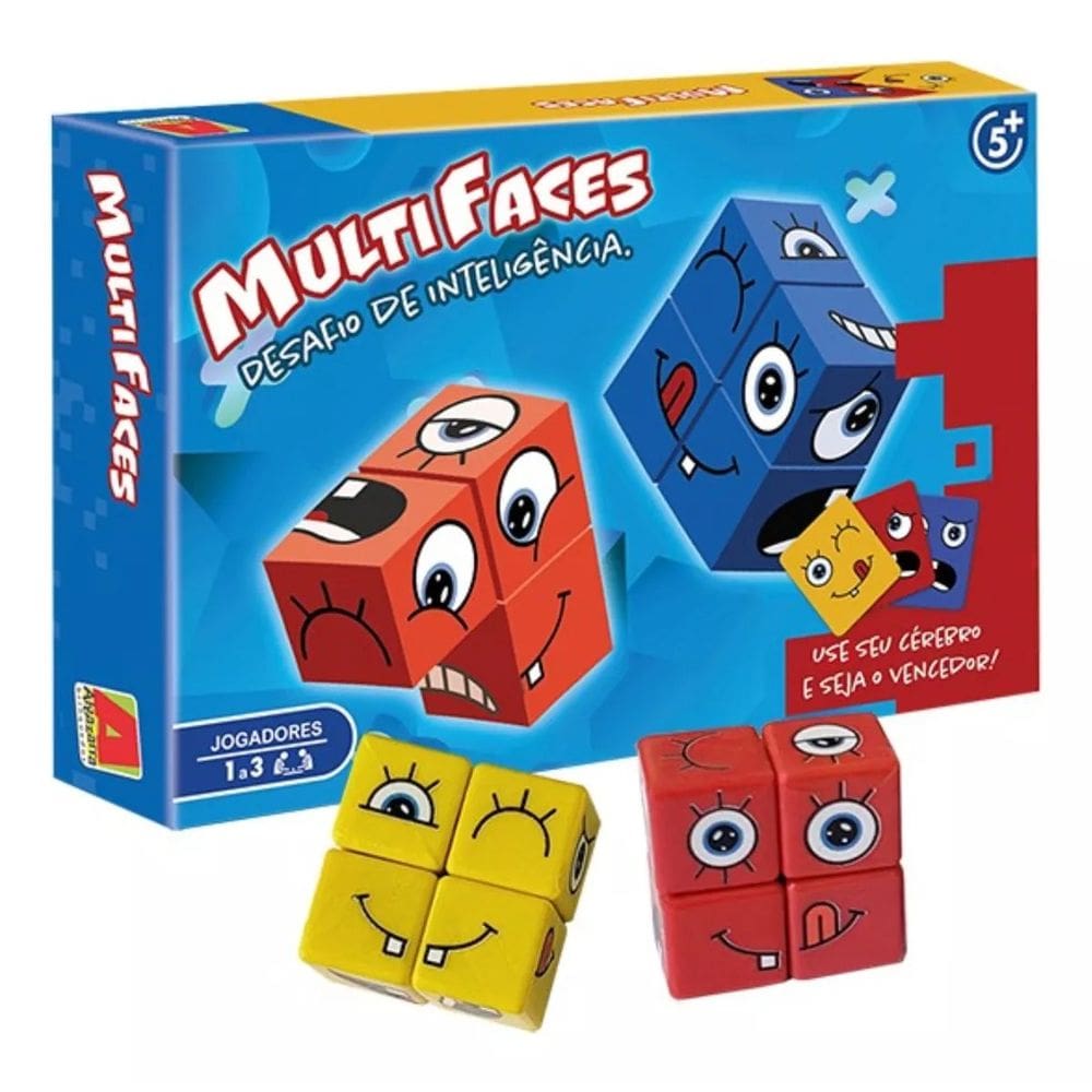 Jogo De Inteligência Infantil Multi Faces Algazarra
