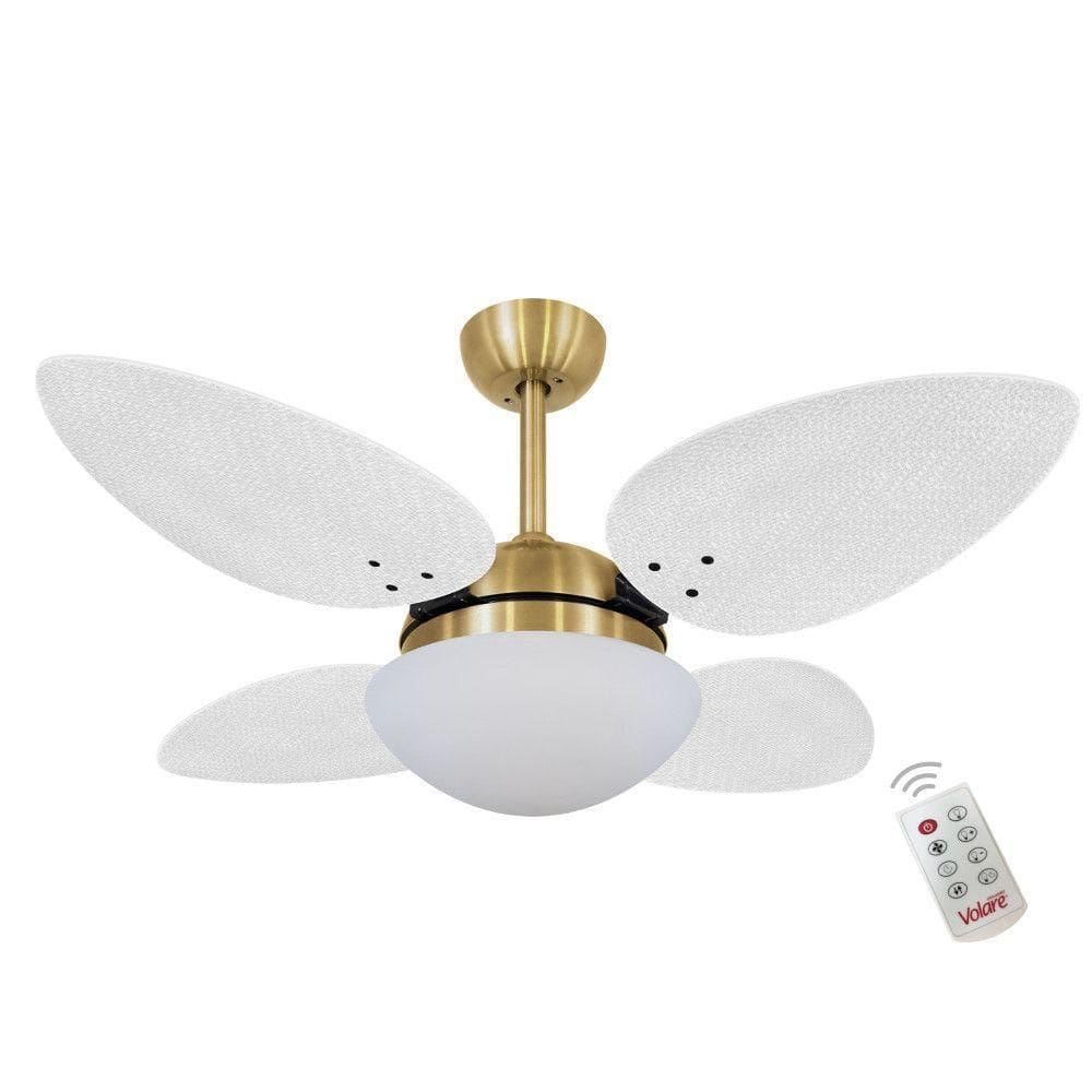Ventilador Volare P Palmae Branco 220v E Controle Remoto