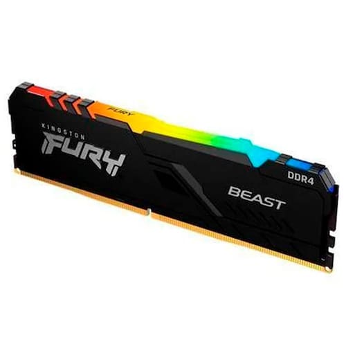 Imagem do produto Memória Kingston Fury Beast 16GB 3200MHz DDR4 RGB CL16 - KF432C16BB2A/16 em Ponto Frio