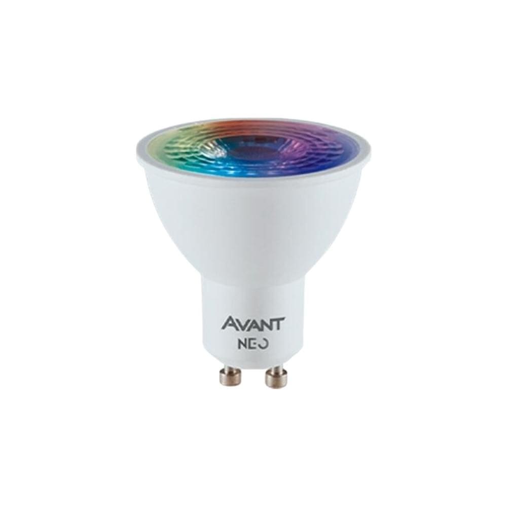 Kit 4 Lâmpada LED Wi-Fi Dicroica MR16 5W RGB Avant