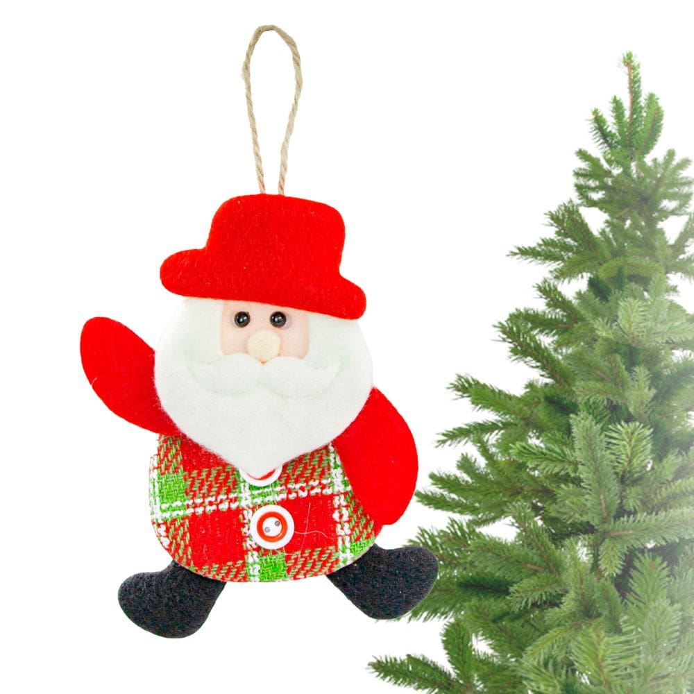 Enfeite Decoração Arvore De Natal Boneco Pendurar Natalino P