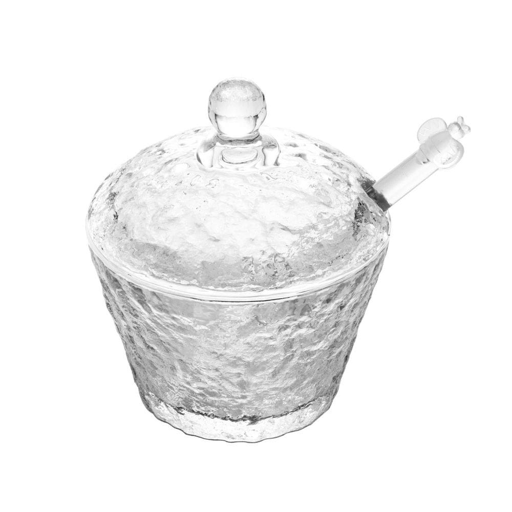 Meleira de Cristal C/Pegador Martelado Petra Transparente 230ml Lyor