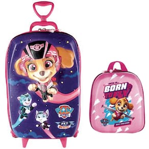 Mochila de Rodinhas Mochilete 3D com Rodinha Tripla + Lancheira Skye Jet Maxtoy  Diplomata