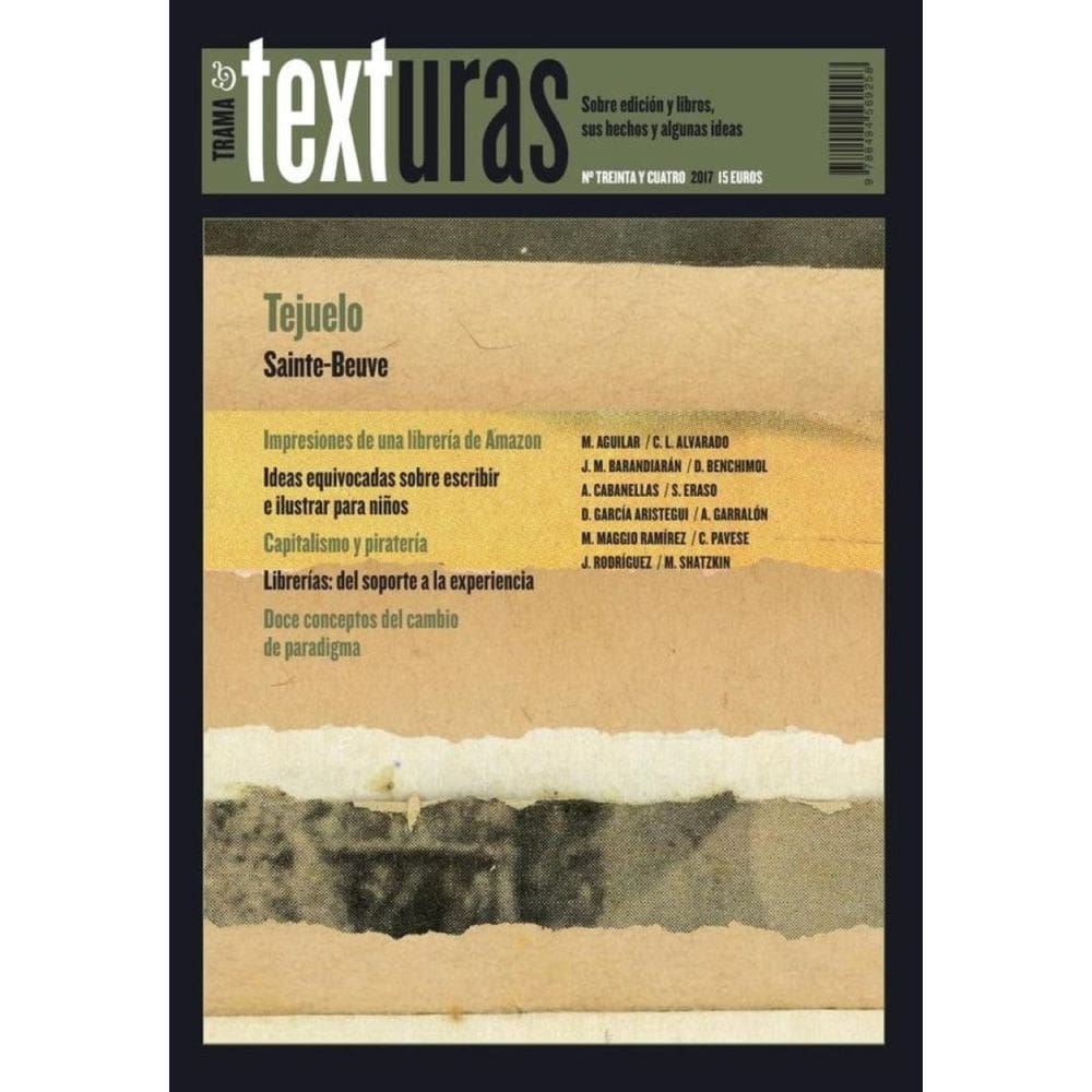 Texturas 34: literatura industrial, librerías, Amazon - Espanhol