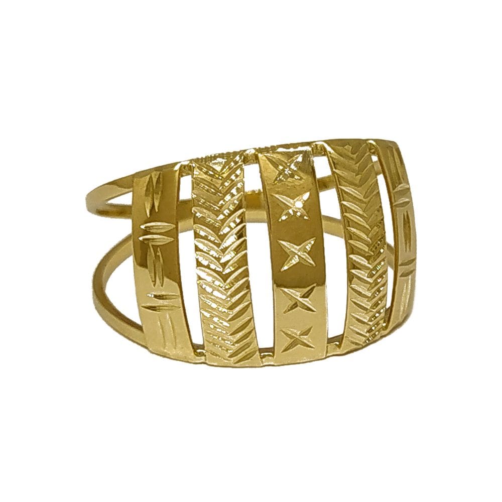 Anel Em Ouro 10k 416 Amarelo