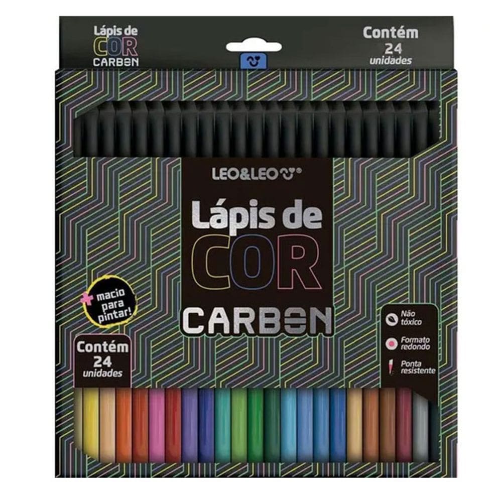 Lápis de Cor Carbon Line 4431 24 Cores - Leo&Leo