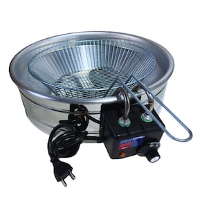 Fritadeira Elétrica Industrial Tacho Redondo 7 Litros  - 110V - Frituras, pastéis, coxinhas, kibes, frango frito - Capacidade Total 7 Litros