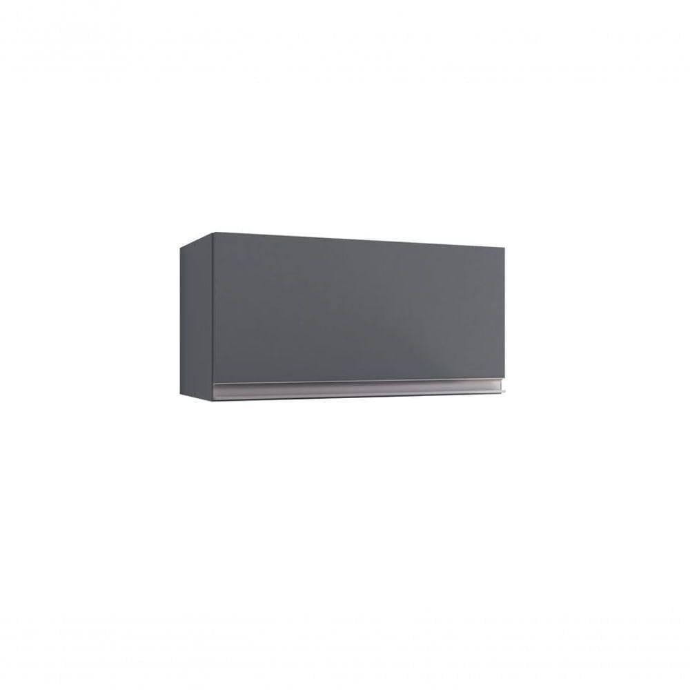 Armário Aereo Para Lavanderia 60cm Andréia 1 Porta Cinza - Ajl
