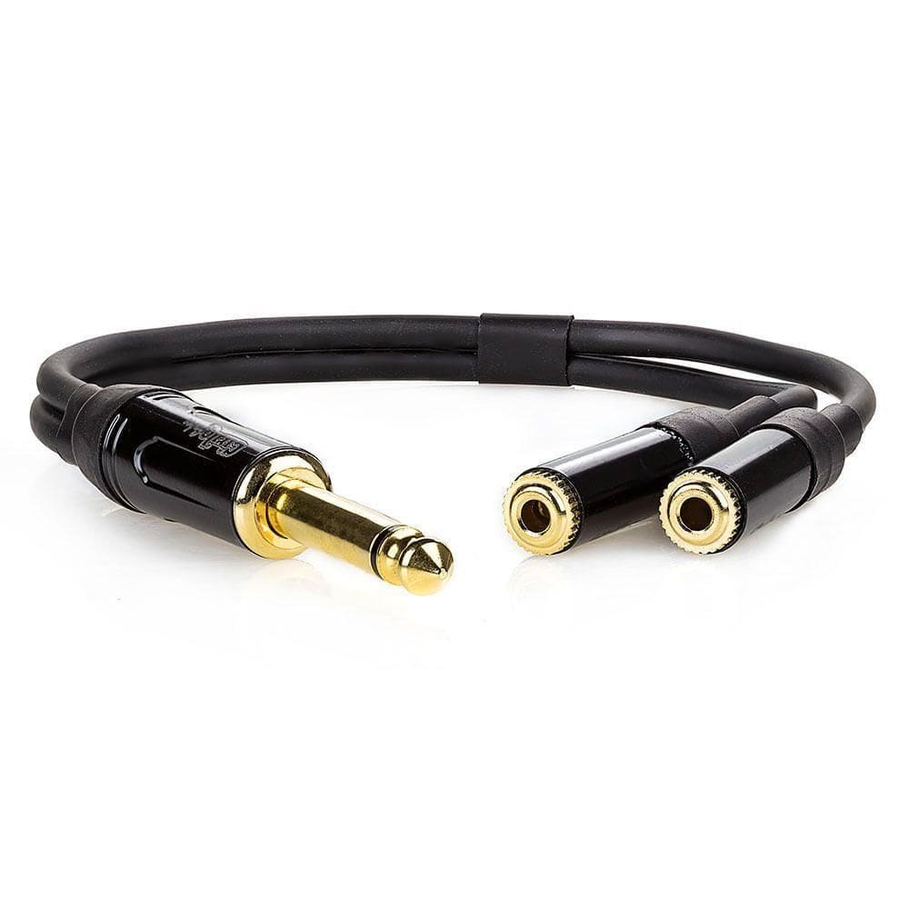 Cabo Adaptador P10 Macho Para 2 P2 Femea Mono - 20 Cm