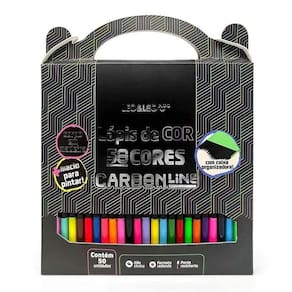 Lápis de Cor Carbon Line 94433 50 Cores - Leo&amp;Leo