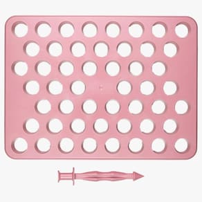 Placa porpocionadora para Brigadeiro e Doces BlueStar 18g Rosa com Empurrador
