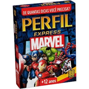 Jogo De Cartas Perfil Express Herois Marvel Grow
