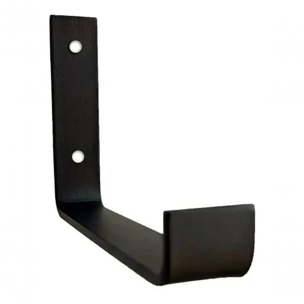 Estante Suspensa Com Par De Mão Francesa 60x50x20cm Preta Para Escritório