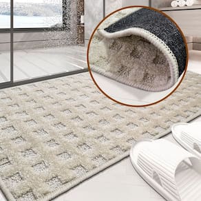 2 Tapete Banheiro Antiderrapante Grande Soft Re60 Js 50X100