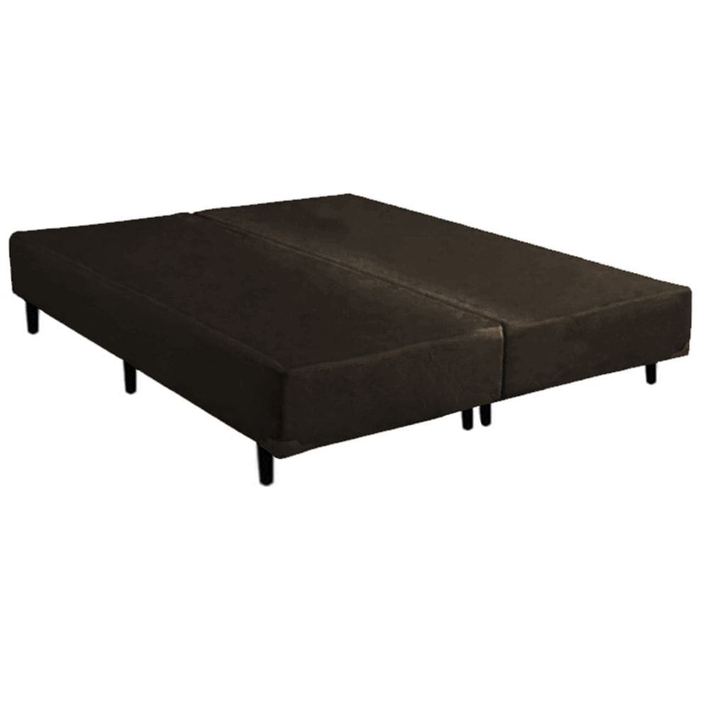 Base Box Bipartido King Corino Linhão Café 37X192X203 AN