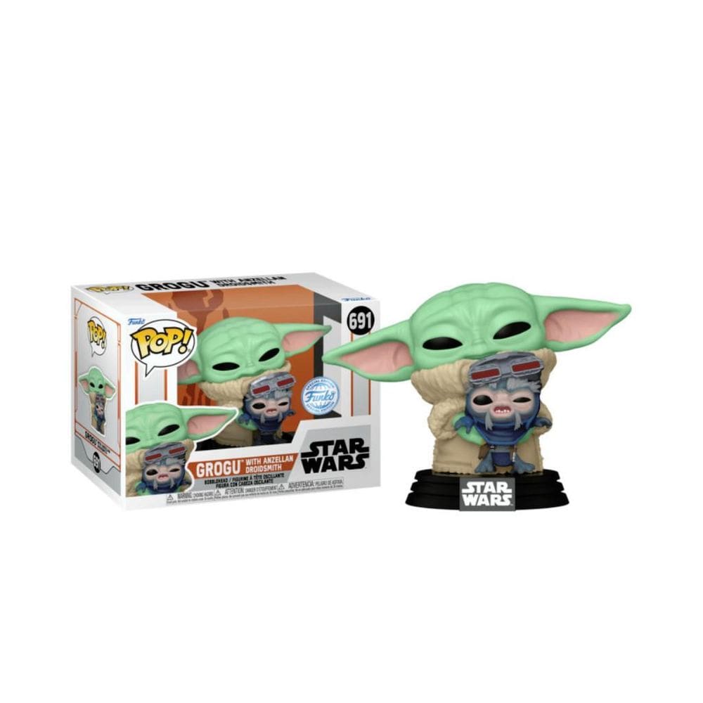 Funko Pop Star Wars Grogu with Anzellan Droidsmith 691