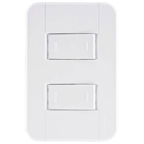 Conjunto 4X2 2 Interruptores Paralelos 10A/250V Branco