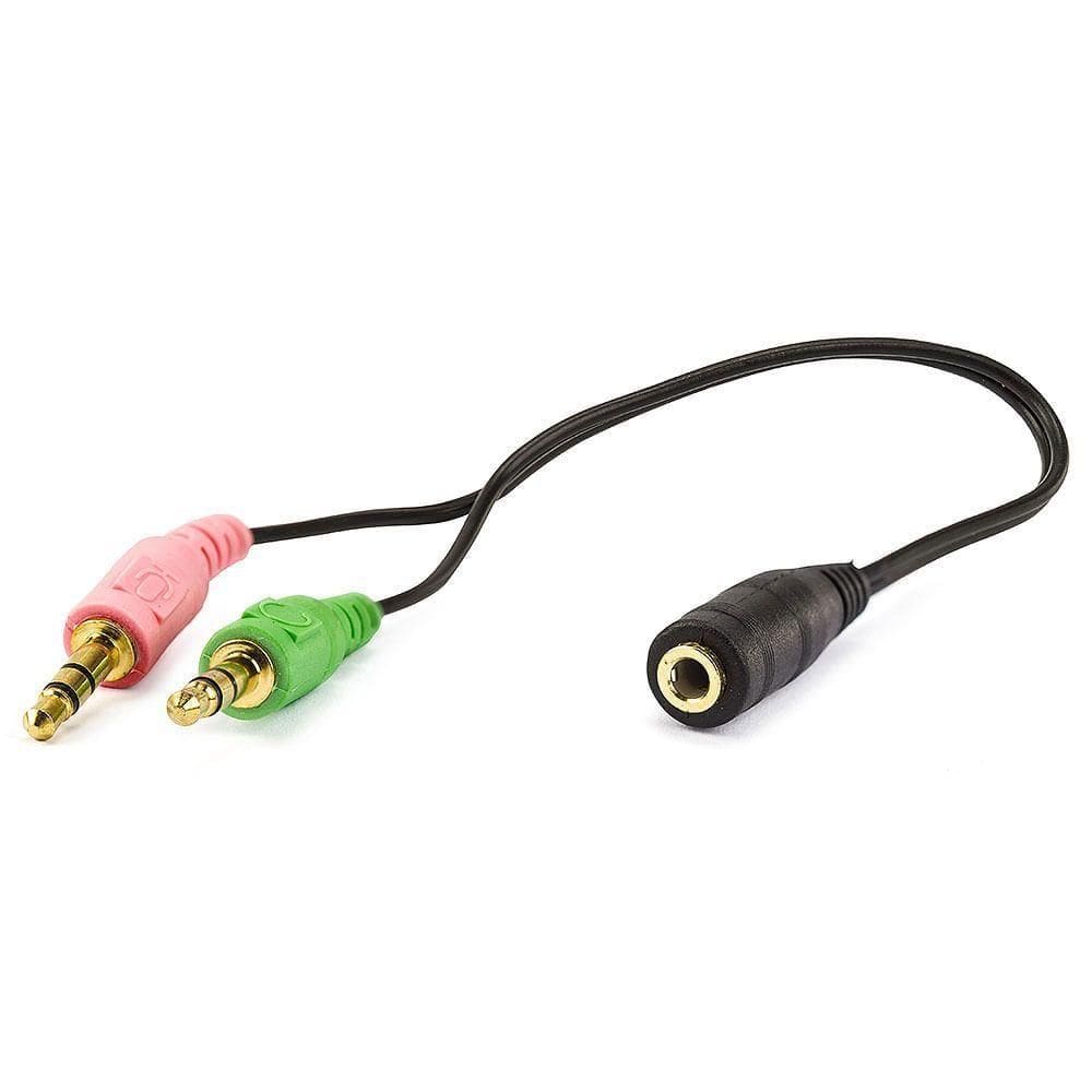 Cabo Headset Para Fone 2 P2 Macho Para 1 P2 - Fêmea