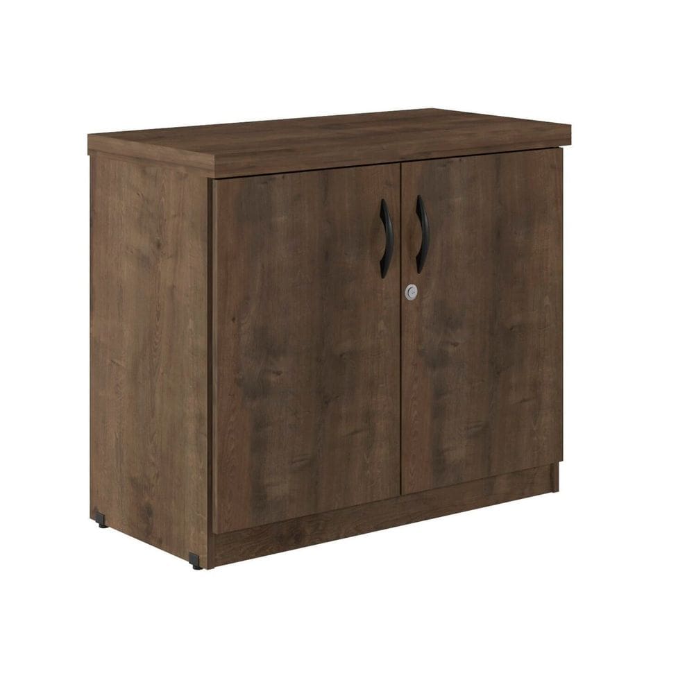 Balcão para Escritório 2 Portas Design Moderno Carvalho