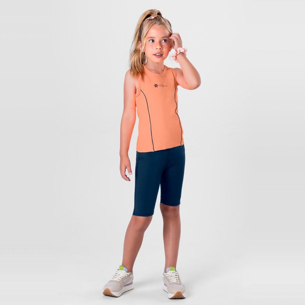 Blusa regata infantil menina Active Brandili