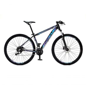 Bicicleta Aro29 Krw Alumínio Shimano 24v Freio Hidráulico S5 21 Preto-Azul E Roxo