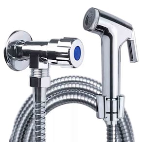 Ducha Higienica Cromada Chuveirinho Completa Banheiro Mangueira Suporte Box Casa Lavabo Flexivel