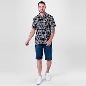 Camisa adulto masculina estampada Brandili