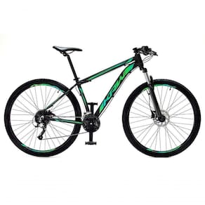 Bicicleta Aro29 Krw Alumínio Shimano 24v Freio Hidráulico S5 15.5 Preto-Verde