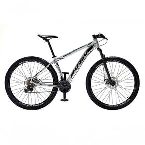 Bicicleta Aro 29 Krw Alumínio 24 Vel Freio A Disco Suspensão Dianteira S1 15.5 Prata-Preto