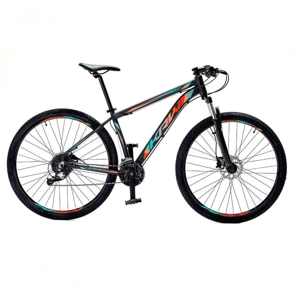 Bicicleta Aro29 Krw Alumínio Shimano 24v Freio Hidráulico S5 17 Preto-Azul E Laranja