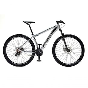 Bicicleta Aro 29 Krw Alumínio Shimano 21 Vel Freio A Disco Suspensão S6 15.5 Prata-Preto