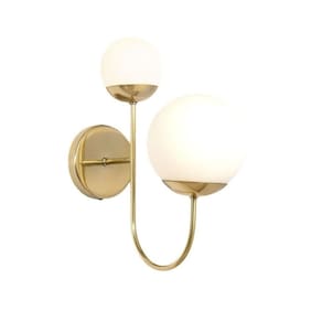 Metal Domado Arandela 6074.05 Sole Curve Haste Dupla Ouro