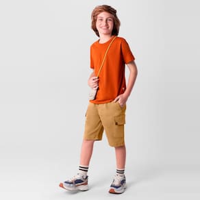 Bermuda cargo em sarja infantil menino Brandili