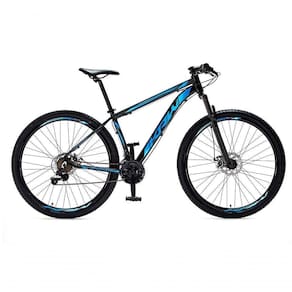 Bicicleta Aro 29 Krw Alumínio 27 Vel Freio Hidráulico Suspensão Dianteira S8 17 Preto-Azul