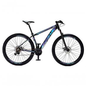 Bicicleta Aro 29 Krw Alumínio 24 Vel Freio A Disco Suspensão Dianteira S1 17 Preto-Azul E Roxo