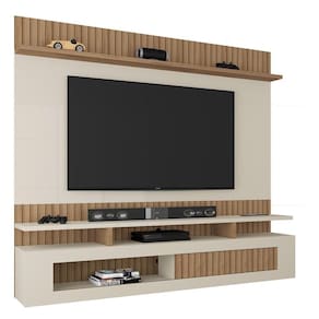 Painel Tv Até65" Com Porta Flex De Vidro Multimóveis Cr45207