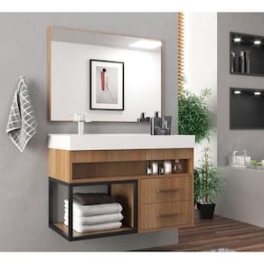 Gabinete Banheiro Cuba E Espelheira 80Cm MultimóveisVcr10071