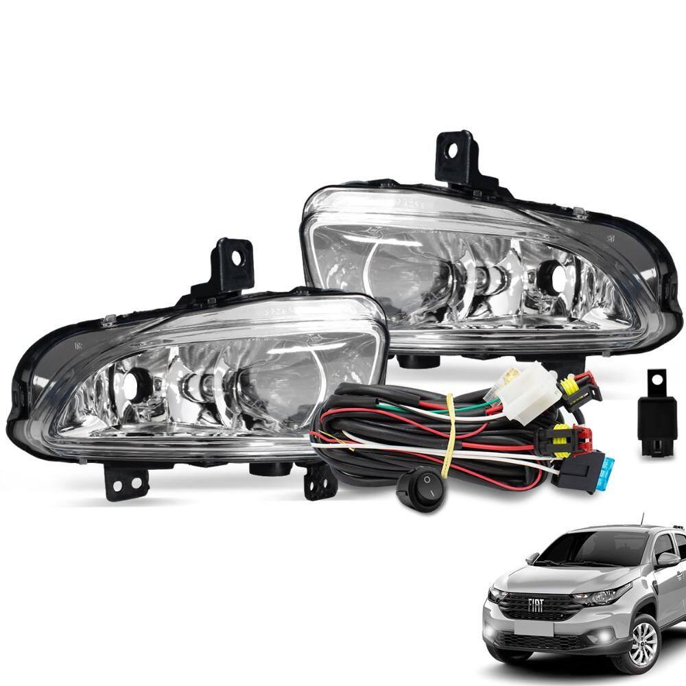 Kit Farol de Milha Strada 2020 a 2024 Botão Tic Tac
