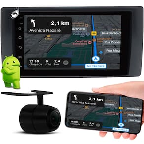 Multimidia 7" Polegadas Android S10 e Blazer Pitbull 2001 a 2011 Android Auto CarPlay + Câmera de Ré