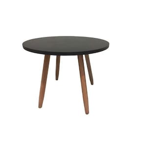 Mesa Infantil Redonda 60 Cm Eiffel Eames Kids Preta