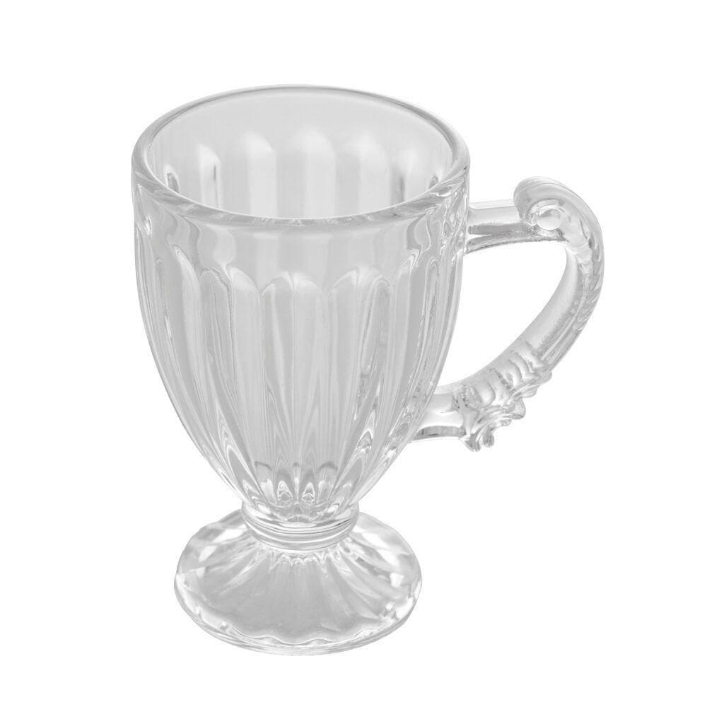 Jogo 6 Xícaras Para Café De Cristal Transparente Imperial 100ml Lyor