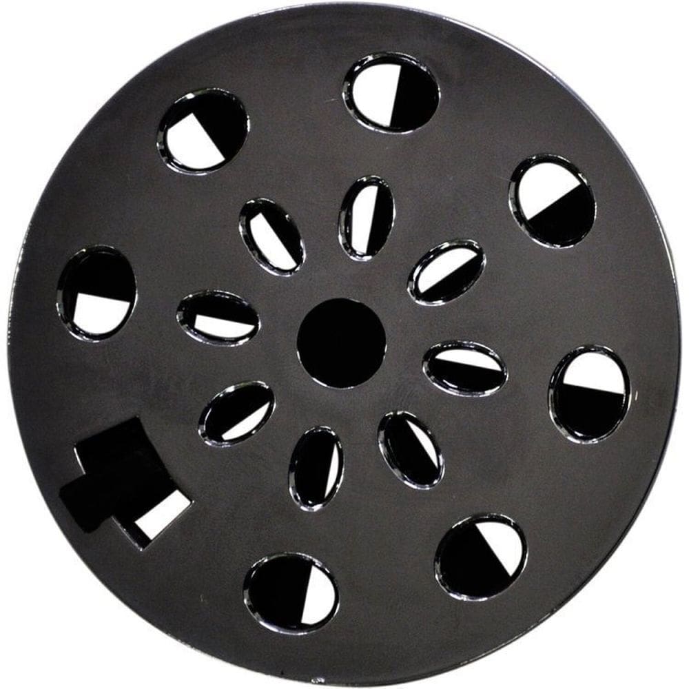 Kit com 7 Grelha Redonda com Diâmetro de 9,7cm e com Anti-Inseto em ABS Modelo II Astra Cromado