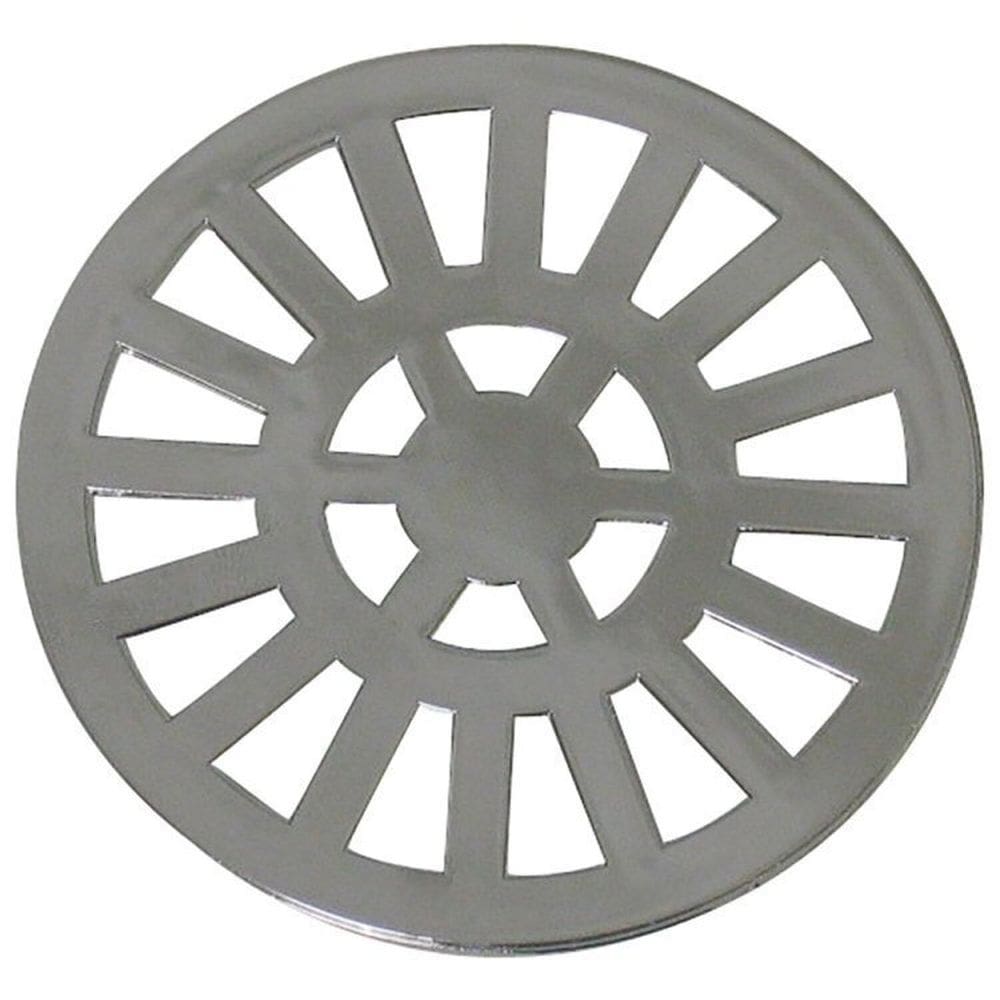 Kit com 7 Grelha Redonda com Diâmetro de 9,7cm em ABS Astra Cromado