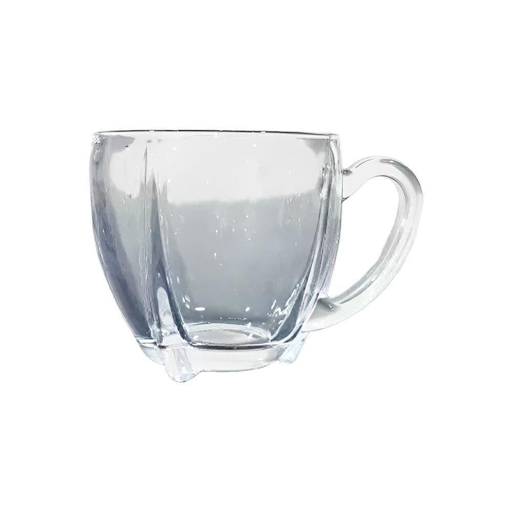 Kit 8 Xícaras De Café Vidro Love Em Casa Tem 195ml