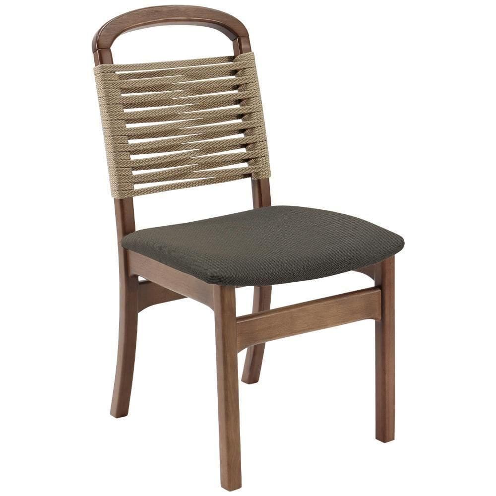 Cadeira Decorativa Vinil Corda Nautica Nude Pes Madeira Pinhao Nacc Vinil Nude